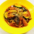 あっこ姉's cooksnap of when they made ウインナーズッキーニ・茄子の簡単トマト煮.