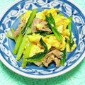 tokotann's cooksnap of when they made 豚バラ・小松菜・卵だけ！ シンプル塩炒め.