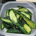 クック0TXIC0☆'s cooksnap of when they made きゅうりの鬼からし漬け.