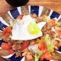 ゆゆゆぱっと's cooksnap of when they made タコライス風♪ひき肉とトマトのさっぱり丼.