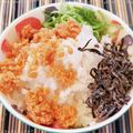 あーこ姐's cooksnap of when they made 簡単#シャケ昆布大根おろしの三色丼.