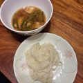 popet's cooksnap of when they made 1人分のネギ豚そうめん（熱々つけダレ）.