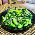 料理男子部's cooksnap of when they made 夏の定番。モロヘイヤきゅうりツナのサラダ.