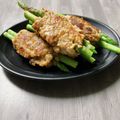 のんべぇヒロ's cooksnap of when they made お弁当に！アスパラの塩豚つくね.