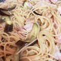 HiMa57♪'s cooksnap of when they made ワンパン♪ナスとベーコンの和風パスタ.