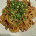 クックU3V1J5☆'s cooksnap of when they made 豚こまとれんこんの甘辛炒め*お弁当にも.