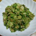 55才のおじさん's cooksnap of when they made おくら･みょうが･大葉の和え物.