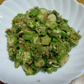 55才のおじさん's cooksnap of when they made おくら･みょうが･大葉の和え物.