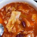 yaojun's cooksnap of when they made トマトピューレで作るミネストローネ.