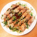 ♪♪ゆーこ♪♪'s cooksnap of when they made レンジで簡単！もやしと豆苗の豚肉巻き.
