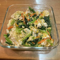 こぶた三姉妹の母's cooksnap of when they made 小松菜で簡単☆豆腐と卵のふわとろ炒め.