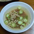 M130018's cooksnap of when they made オクラと梅の冷たいスープ.