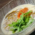 みきんどる's cooksnap of when they made ヘルシー豆腐ともずくの豆乳スープサラダ.