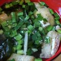 あゆたっくん's cooksnap of when they made ニラと油揚げの味噌汁.