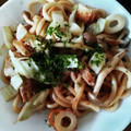 チーズナッツ's cooksnap of when they made おうち居酒屋★ツマミ専用ちくわ焼きうどん.