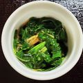 milestone★'s cooksnap of when they made 簡単！モロヘイヤとなめ茸のポン酢和え.