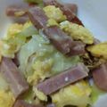 HSHG's cooksnap of when they made スパムとキャベツの卵炒め.
