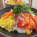 Superlittleboo's cooksnap of when they made 暑い夏、フォーの麺を美味い冷麺で食う！.