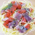 Ocean_ray's cooksnap of when they made 混ぜるだけで感動の味☆カツオの冷製パスタ.
