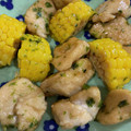 ゆいまーるん's cooksnap of when they made 旬のトウモロコシと胸肉のアオサ照り焼き♪.
