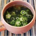 あーこ姐's cooksnap of when they made 白だしでわかめオクラスープ.