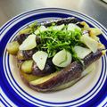 azbjbn's cooksnap of when they made ～フライパンで焼きナス～にんにくポン酢.
