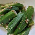 かたのさくら's cooksnap of when they made レンチン！胡麻オクラ.