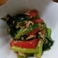 ramieru's cooksnap of when they made トマト・小松菜・ツナの中華サラダ☆.