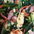 クックSK0OTX☆'s cooksnap of when they made 小松菜と卵とベーコン炒め.