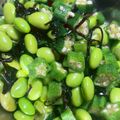 レーナmama's cooksnap of when they made 枝豆とオクラの塩昆布あえ.