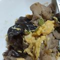 なっちゃん３１１'s cooksnap of when they made 豚肉ときくらげの卵炒め.