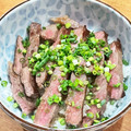 nicoNether's cooksnap of when they made やみつき♡お肉とろける和風ステーキ丼.