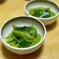 ♡きょうこ's cooksnap of when they made 簡単副菜☆つるむらさきのニンニクナムル☆.