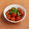島子☆'s cooksnap of when they made ミニトマトと大葉の簡単マリネ.