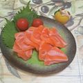 みかかめ's cooksnap of when they made サーモンのお刺身.
