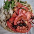 やなりんご☆'s cooksnap of when they made 賄い！鶏もも肉とトマトの冷やし沖縄そば！.