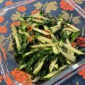 Faiza's cooksnap of when they made ＊簡単美味＊モロヘイヤと胡瓜の梅和え.