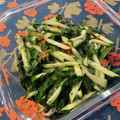 Faiza's cooksnap of when they made ＊簡単美味＊モロヘイヤと胡瓜の梅和え.