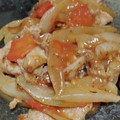 fu♪♪'s cooksnap of when they made 簡単節約☆豚こま肉のトマト塩だれ炒め。.