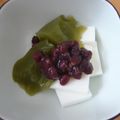みなぎちん's cooksnap of when they made 抹茶餅＆ミルク寒天の冷やしぜんざい風.
