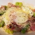 キムチキムチキムチ's cooksnap of when they made アスパラとベーコンの温泉卵ソース.