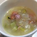 withスマーフ's cooksnap of when they made 爽やか【ズッキーニベーコンのホエイスープ.