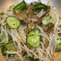 やよい・M's cooksnap of when they made きゅうりともやしのザーサイ和え.