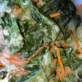 Bunnirella's cooksnap of when they made モロヘイヤのチヂミ♪.