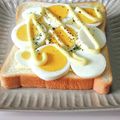 ぱふ's cooksnap of when they made 朝食に(*^^*)ゆで卵チーズトースト♪.