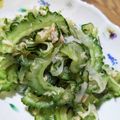 mufuron's cooksnap of when they made ゴーヤとキュウリの酢の物.