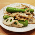 かなりんココりん's cooksnap of when they made お弁当に★蓮根とししとうの柚子胡椒炒め.