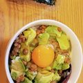 ばとん's cooksnap of when they made 朝食にも♡アボカド納豆丼.