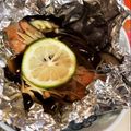 まぁぁーさん's cooksnap of when they made 鮭とナスの簡単ホイル焼き.