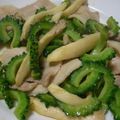 conn's cooksnap of when they made ゴーヤとエリンギのソテー.